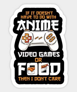 Anime Video Games Food Sushi Gaming Merch Otaku Gift Anime