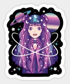 Galactic Anime Celestial Princess Manga Girl Goth