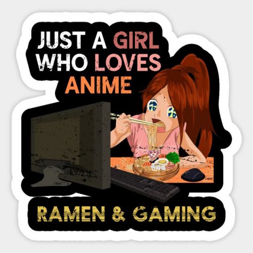 Kawaii Girl Gamer Ramen Noodles Anime