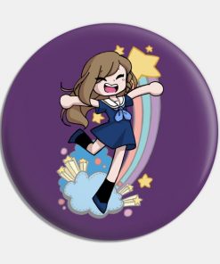 Anime Sailor Girl Leaping to the Stars