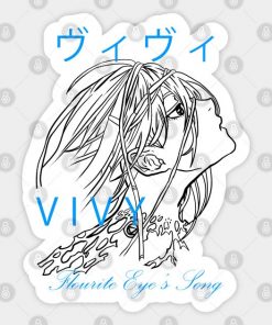 Vivi Fluorite Eyes Song Anime Typography Japan Streetwear Style