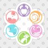 Bakemonogatari girls (Monogatari Series) icons (Shinobu Bat ver.)