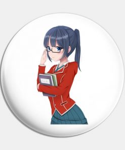 Anime girl with glasses