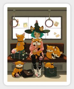 Witch and her foxes